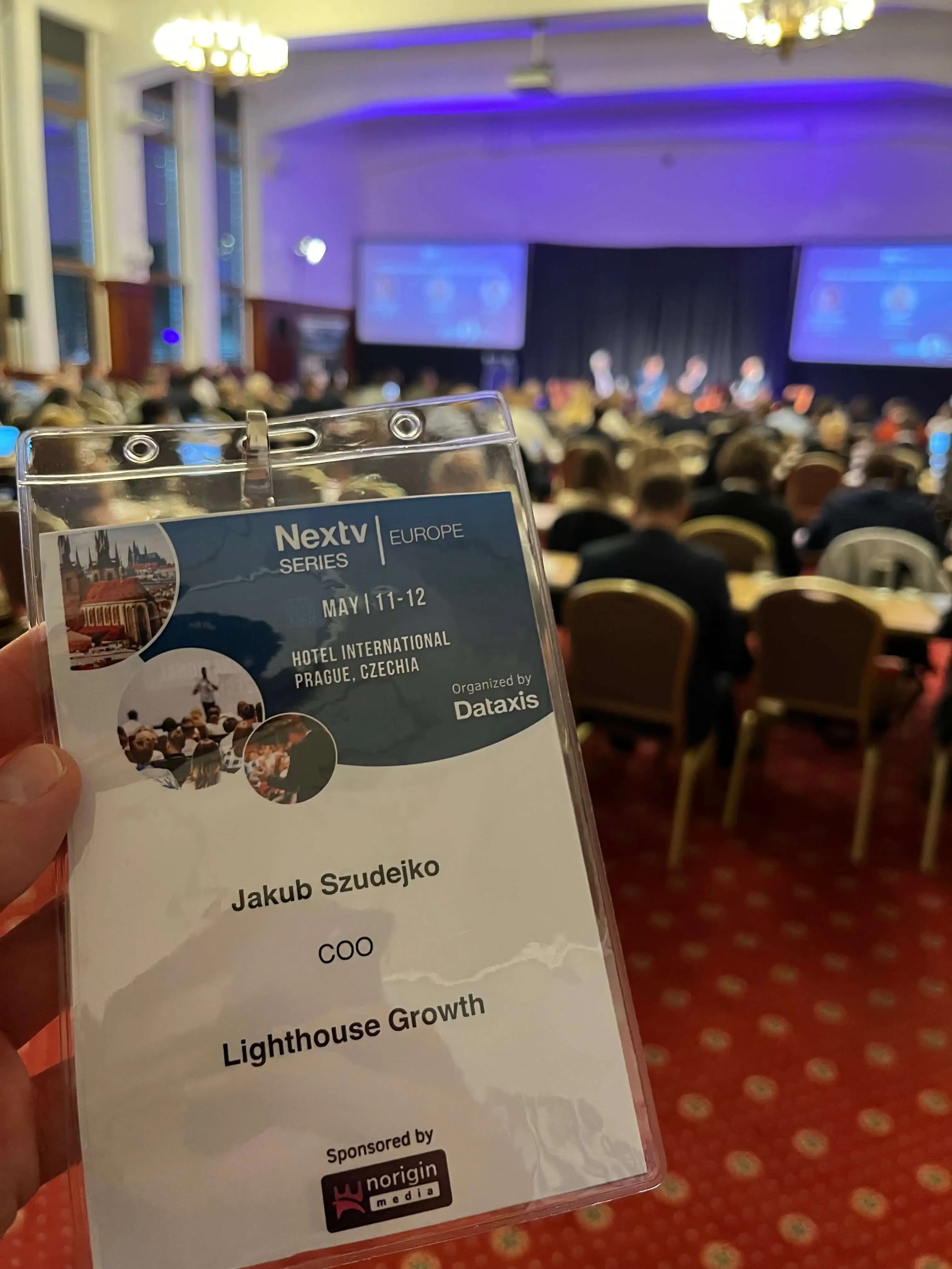 badge on a conference